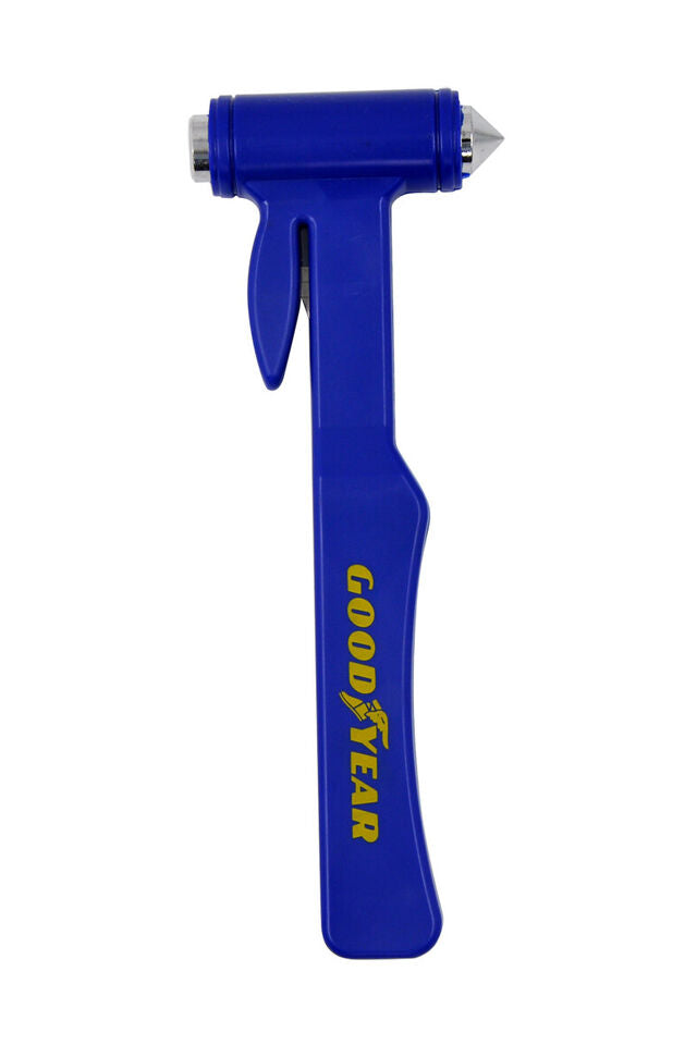 Goodyear 2-in-1 Automotive Safety Hammer for Glass Breaking and Seat belt Cutting GY3015