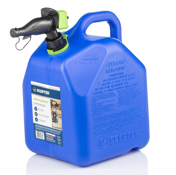 Scepter Set Of Four 5 Gallon Blue Kerosene Cans With Smartcontrol Spout (FR1K501)