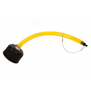 FLO-FAST Cap and Hose Pour Spout 5/8" ID X 7/8" OD - With Premium Yellow Hose (70710)