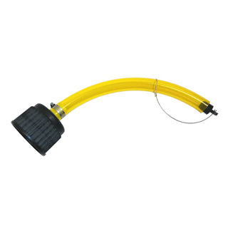 FLO-FAST Cap and Hose Pour Spout 1" ID X 1.25" OD - With Premium Yellow Hose (70720)