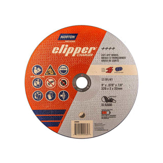 Norton Cutoff Wheels Charger 9 X .078 X 7/8 Pack of 25 (70184609080)