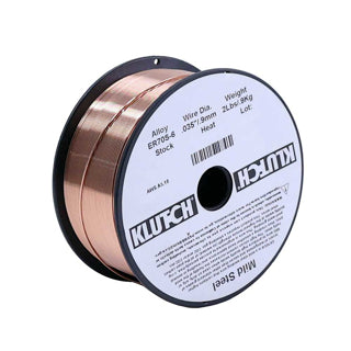 Klutch Er70S-6 Carbon Steel Welding Wire 2-Ib Spool, Size 0.035-In. (5018015)