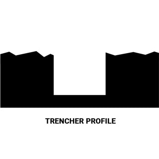 Brown Rain Drain Trencher Rotor  4-1/2" X 4-1/2" (702-112)