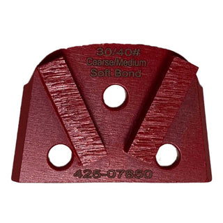 Virginia Abrasives Double Cuboid Soft Bond Red Box of 3 (425-07850)