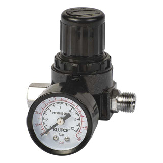 Klutch Locking Air Pressure Gauge With Regulator | 180 Psi (48690)