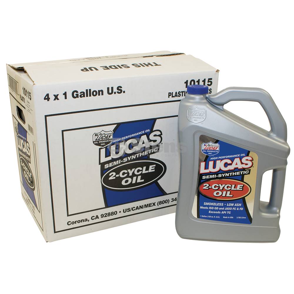 Semi-Synthetic 2-Cycle Oil Case Of 4, 1 Gallon Bottles (Stens 051-537)