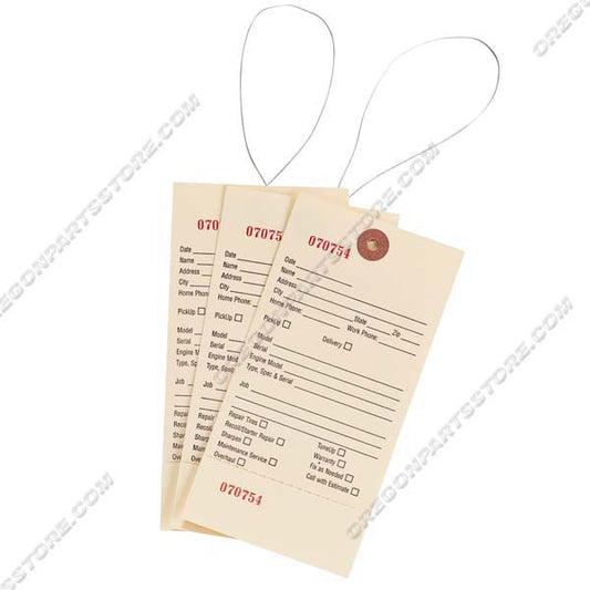 Tear-off customer receipt Service Tickets