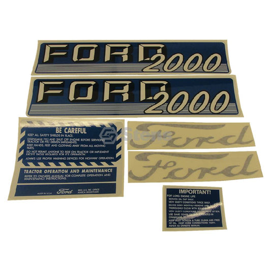 Decal Set for Ford/New Holland DKFD2000G6264 (1115-1537)