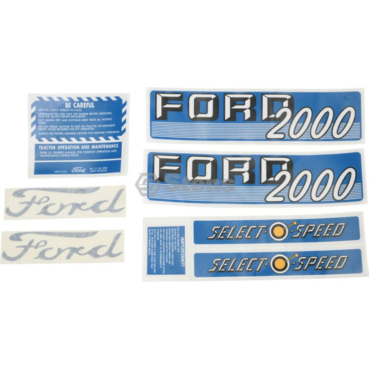 Decal Set for Ford/New Holland DKFD2000G6264SOS (1115-1538)