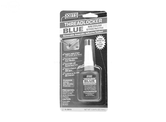 Threadlocker Blue.34 Oz Bottle - Carded Rotary (11459)