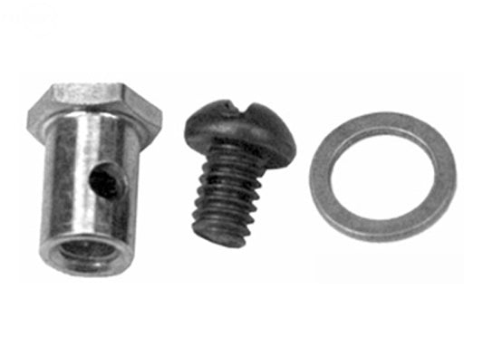Pack of 10 Wire Swivel With Screw & Washer Rotary (11548)