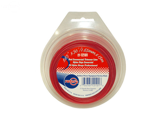 Trimmer Line.065 50' Loop Red Commercial Rotary (12101)