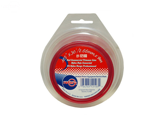 Trimmer Line.105 30' Loop Red Commercial Rotary (12103)