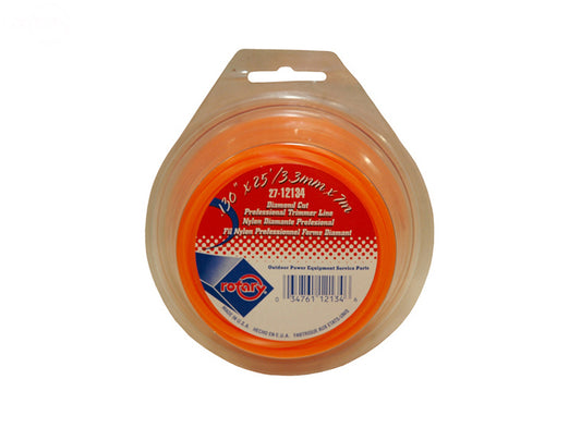 Trimmer Line.130 25' Loop Diamond Rotary (12134)
