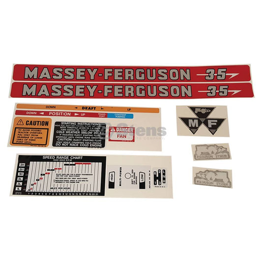 Decal Set for Massey Ferguson DKMF35 (1215-1030)