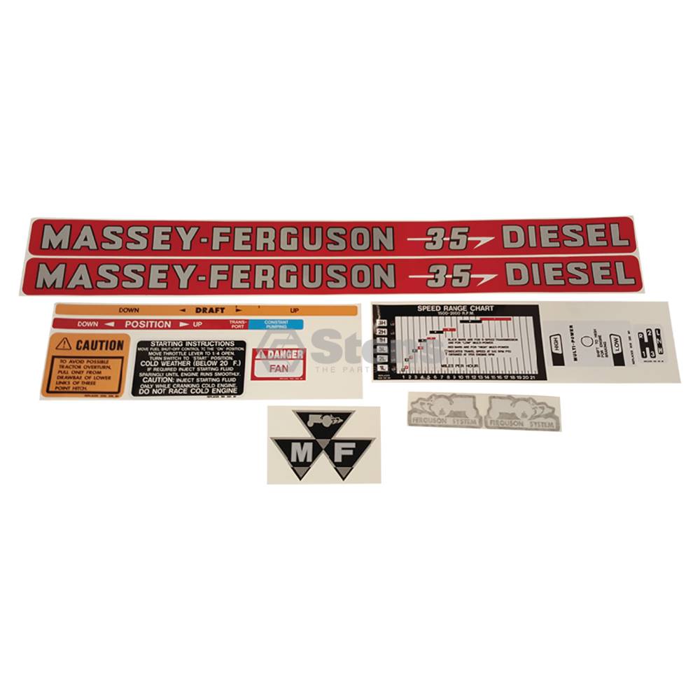 Decal Set for Massey Ferguson DKMF35D2 (1215-1032)