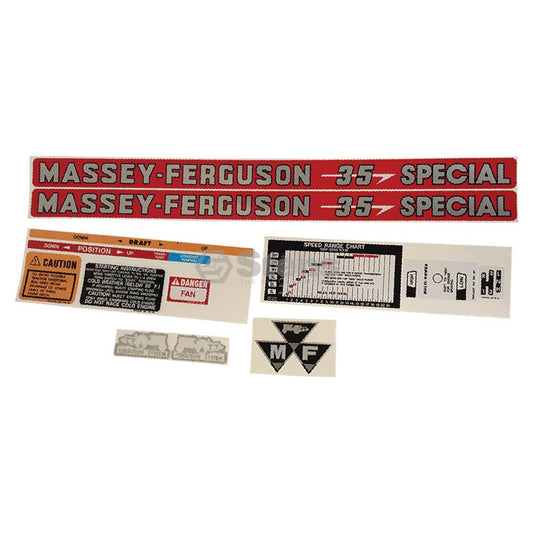 Decal Set for Massey Ferguson DKMF35S2 (1215-1038)