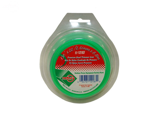Trimmer Line.130 22' Loop Quad Green Rotary (12187)