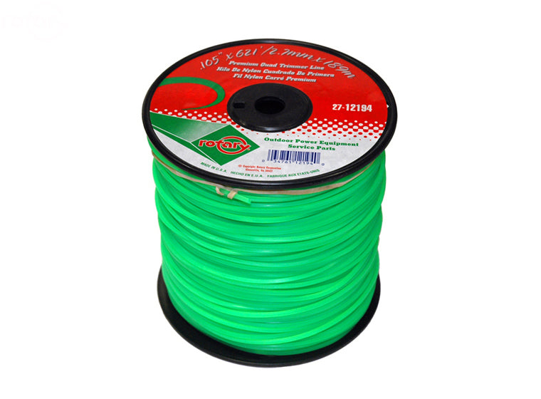 Trimmer Line.105 621' Med Spool Quad Green Rotary (12194)