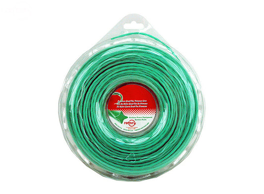 Trimmer Line.095 230' Lge Donut Quad-Tex Twist Green Rotary (12205)