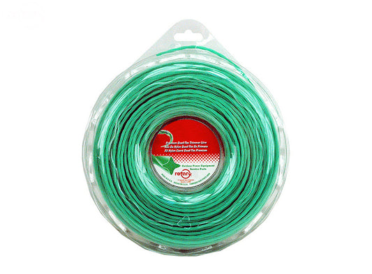 Trimmer Line.105 185' Lge Donut Quad-Tex Twist Green Rotary (12206)