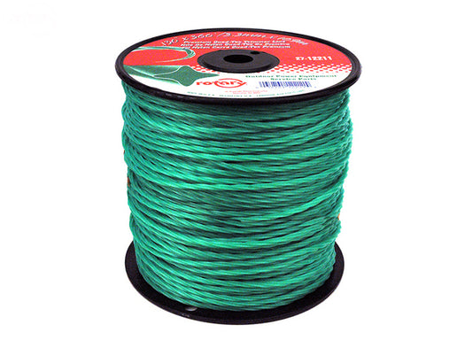 Trimmer Line.130 360' Med Spool Quad-Tex Twist Green Rotary (12211)