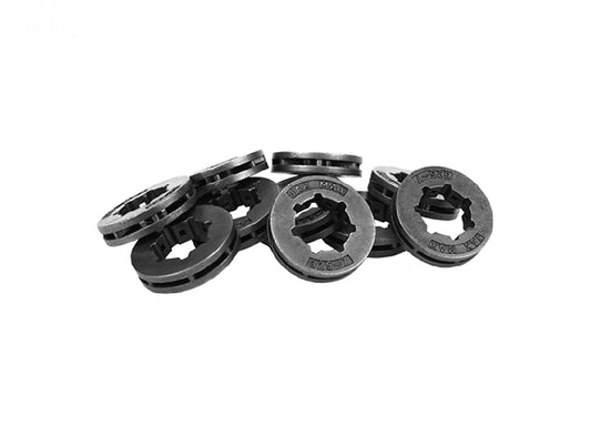 Pack of 10 Rim Sprocket 3/8-7 Mini Rotary (12585)