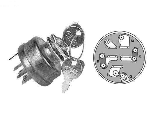 Ignition Switch For Cub Cadet/MTD Rotary (12752)
