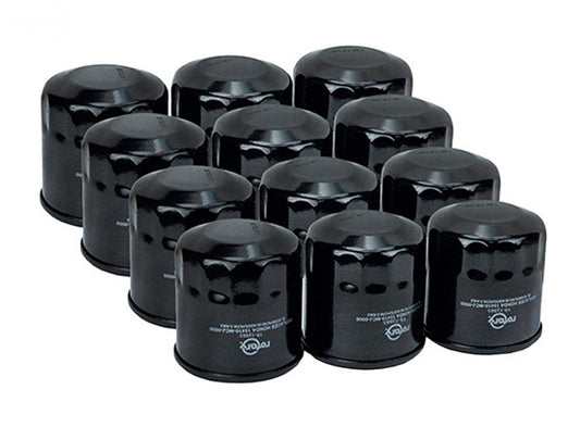 Pack of 12 Oil Filters Bulk for John Deere AM101207 Rotary (12863)