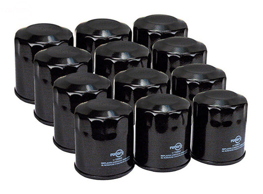 Pack of 12 Oil Filters Bulk for John Deere AM105172 Rotary (12864)