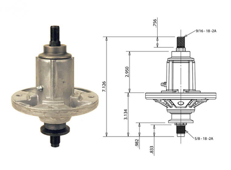 Spindle Assembly For John Deere Rotary (12910)