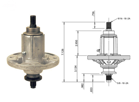 Spindle Assembly For John Deere Rotary (12910)