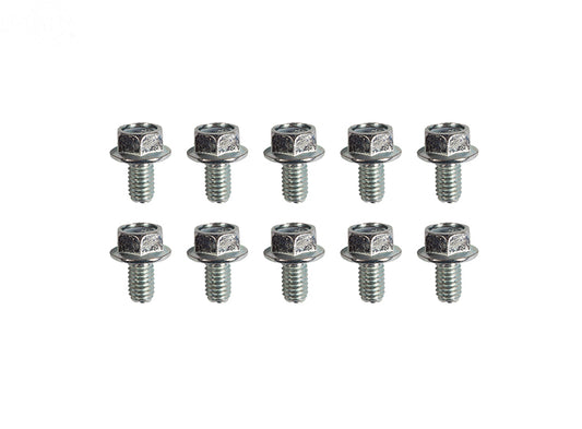 Pack of 10 Recoil Flange Bolt Honda 90008-ZE2-003 Rotary (14170)