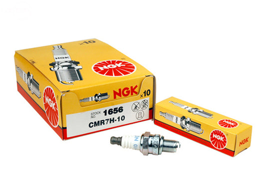 Pack of 10 Spark Plugs NGK CMR7H-10 Rotary (14415)