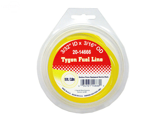 10' Package Fuel Line 3/32" Id X 3/16" OD Rotary (14666)