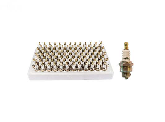 Pack of 100 Rotary Spark Plugs Replaces Champion CJ8 Rotary (15500)