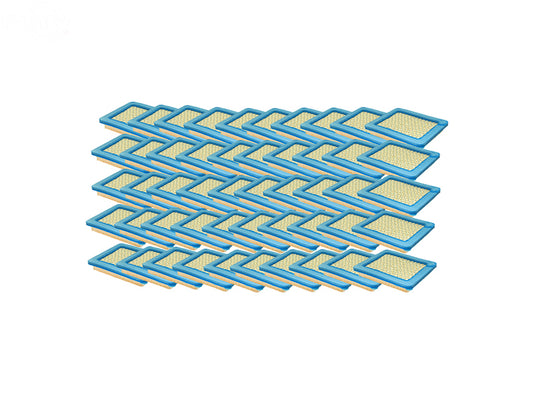 Pack of 50 Paper Panel Air Filters For Briggs & Stratton 491588S Rotary (15734)