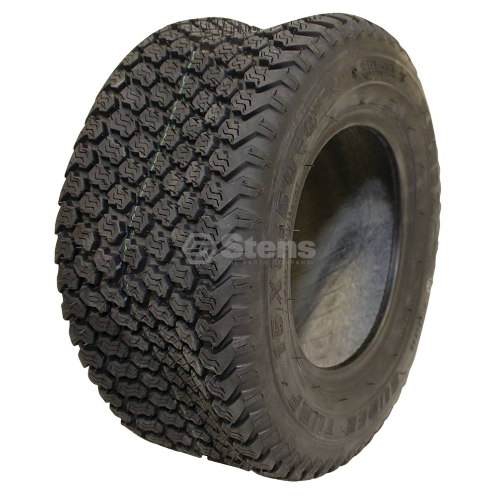 Tire 16x6.50-8 Super Turf 4 Ply (Stens 160-405)