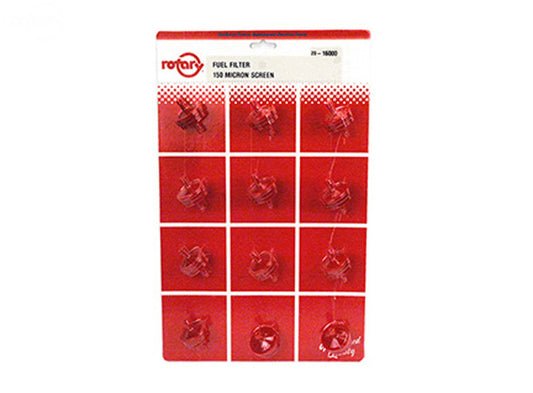 Filter Fuel 1/4" In-Line Round Carded Rotary (16000)