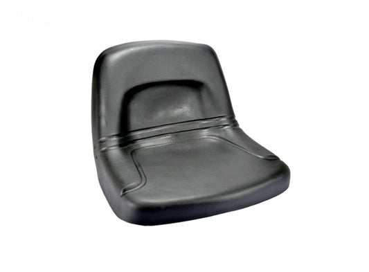 High Back Steel Pan Seat - Black Rotary (16215)