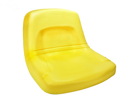 High Back Steel Pan Seat - Yellow Rotary (16469)