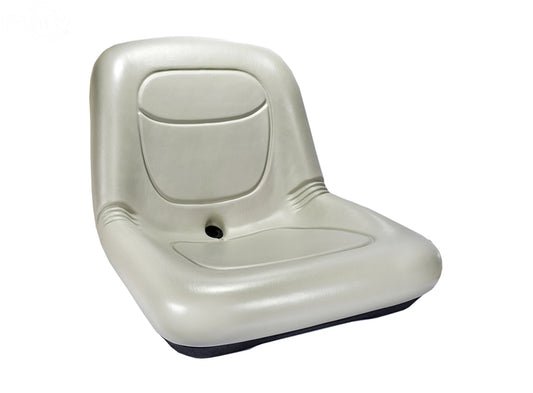High Back Seat 15" Gray Pvc Vinyl Rotary (16502)