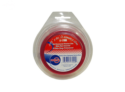 Trimmer Line.095 X 40' Loop Red Rotary (17090)