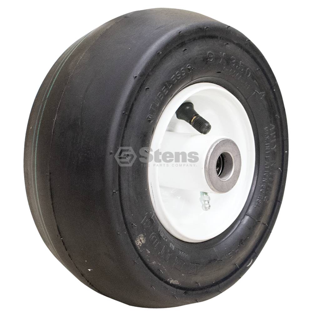 Zero-Flat Wheel Assembly, 9x3.50-4 Smooth (Stens 175-501)