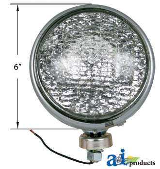 6 Volt Sealed Beam Headlamp ford 310066 (28A20)
