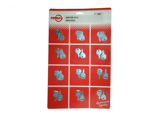 Ignition Key Carded Rotary (2938)