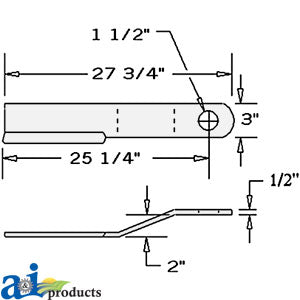 Rotary Cutter Blade for Bush Hog 304BH (80A304)