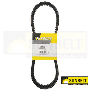 1.28" x 42.89" Double Raw Edge Cogged Aramid Cord Drive Belt for Polaris (3211180)