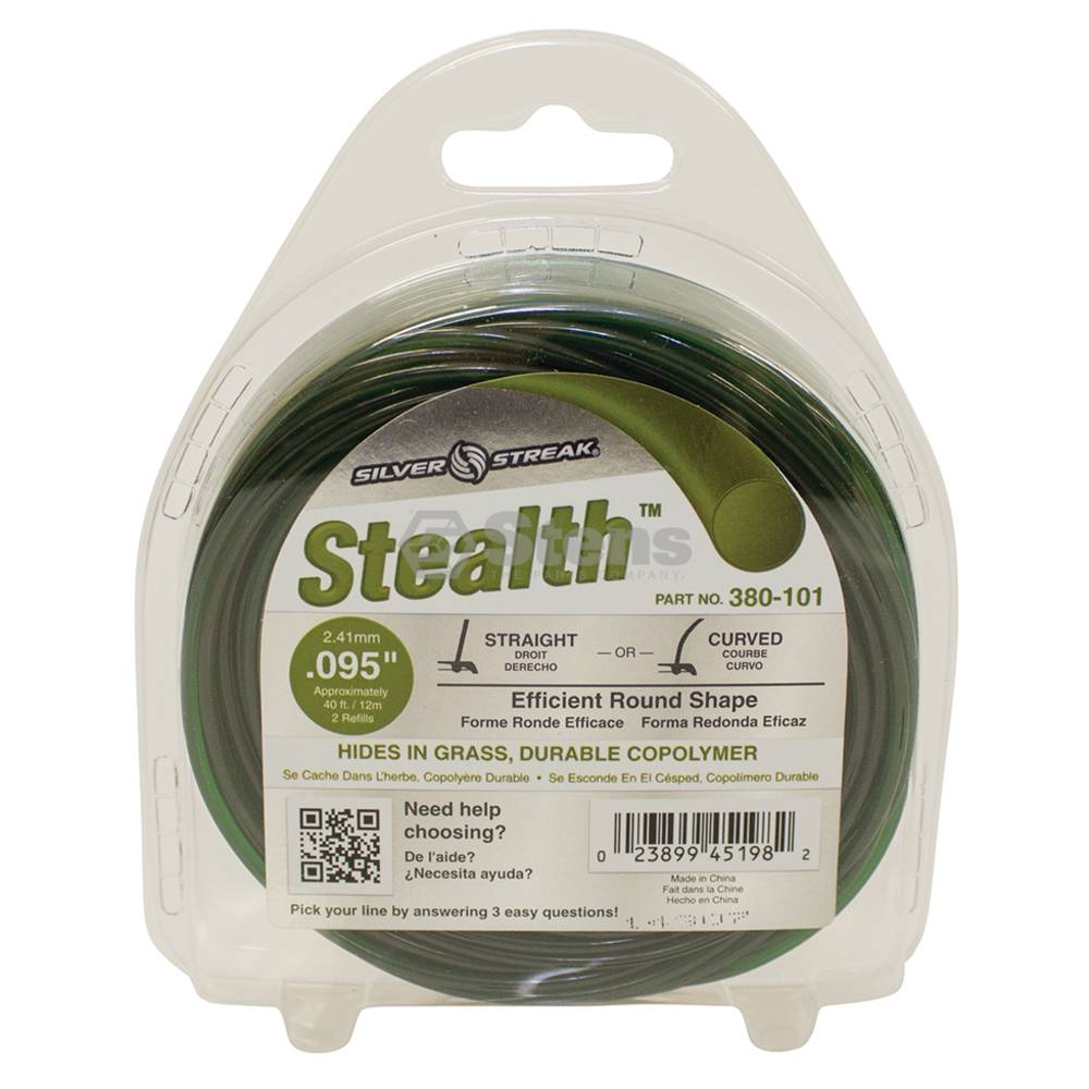 Stealth Trimmer Line .095 40' Clam Shell (Stens 380-101)