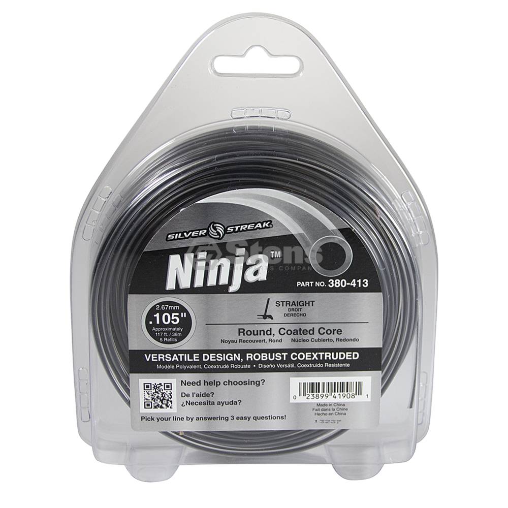 Ninja Trimmer Line .105 1/2 lb. Donut (Stens 380-413)